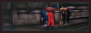 222408_FD1 'Down On The Street' by artist Xavier Visa - Wall Art Print on Textured Fine Art Canvas or Paper - Digital Giclee reproduction of art painting. Red Sky Art is India's Online Art Gallery for Home Decor - 111_VXP101