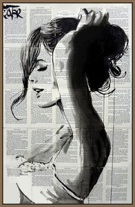 60212_FN2_- titled 'Wishberry ' by artist  Loui Jover - Wall Art Print on Textured Fine Art Canvas or Paper - Digital Giclee reproduction of art painting. Red Sky Art is India's Online Art Gallery for Home Decor - J867