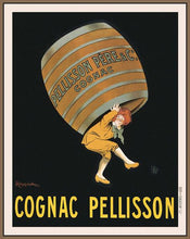 60203_FN2_- titled 'Cognac Pellisson' by artist Vintage Posters - Wall Art Print on Textured Fine Art Canvas or Paper - Digital Giclee reproduction of art painting. Red Sky Art is India's Online Art Gallery for Home Decor - V395