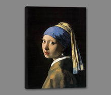 60185_GS1_- titled 'Girl with a Pearl Earring' by artist Jan Vermeer - Wall Art Print on Textured Fine Art Canvas or Paper - Digital Giclee reproduction of art painting. Red Sky Art is India's Online Art Gallery for Home Decor - V108