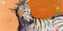 5531497_C1 'Zebra' by artist Kellie Day - Wall Art Print on Textured Fine Art Canvas or Paper - Digital Giclee reproduction of art painting. Red Sky Art is India's Online Art Gallery for Home Decor - 553_17363