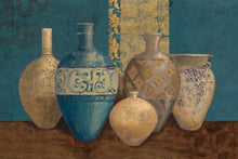 5531509_C1 'Aegean Vessels on Turquoise' by artist Avery Tillmon - Wall Art Print on Textured Fine Art Canvas or Paper - Digital Giclee reproduction of art painting. Red Sky Art is India's Online Art Gallery for Home Decor - 553_19182