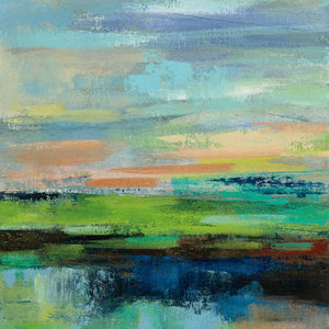 5531388_C1 'Delmar Sunset II' by artist Silvia Vassileva - Wall Art Print on Textured Fine Art Canvas or Paper - Digital Giclee reproduction of art painting. Red Sky Art is India's Online Art Gallery for Home Decor - 553_48499