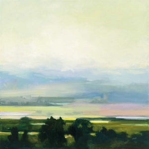5531424_C1 'Looking Out I' by artist Julia Purinton - Wall Art Print on Textured Fine Art Canvas or Paper - Digital Giclee reproduction of art painting. Red Sky Art is India's Online Art Gallery for Home Decor - 553_59961