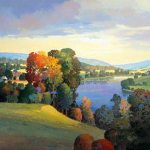 8170048_C1 'Hill And Valley III' by artist Max Hayslette - Wall Art Print on Textured Fine Art Canvas or Paper - Digital Giclee reproduction of art painting. Red Sky Art is India's Online Art Gallery for Home Decor - 817_78136