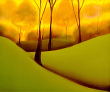 8170254_C1 'Oxford in Fall' by artist Bonita W. Goldberg - Wall Art Print on Textured Fine Art Canvas or Paper - Digital Giclee reproduction of art painting. Red Sky Art is India's Online Art Gallery for Home Decor - 817_79412