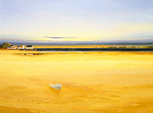 8170228_C1 'Evening at the Beach VI' by artist Max Hayslette - Wall Art Print on Textured Fine Art Canvas or Paper - Digital Giclee reproduction of art painting. Red Sky Art is India's Online Art Gallery for Home Decor - 817_81066
