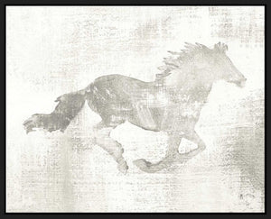 5531545_FB1 'Mustang Study Neutral' by artist Studio Mousseau - Wall Art Print on Textured Fine Art Canvas or Paper - Digital Giclee reproduction of art painting. Red Sky Art is India's Online Art Gallery for Home Decor - 553_36856