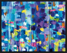 5531546_FB1 'Gaiety' by artist Jeanette Vertentes - Wall Art Print on Textured Fine Art Canvas or Paper - Digital Giclee reproduction of art painting. Red Sky Art is India's Online Art Gallery for Home Decor - 553_55484