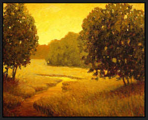 8170248_FB1 'Cambridge Crossing' by artist Stephen Henning - Wall Art Print on Textured Fine Art Canvas or Paper - Digital Giclee reproduction of art painting. Red Sky Art is India's Online Art Gallery for Home Decor - 817_72674