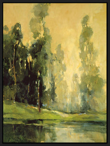 8170138_FB1 'Misty Reflections' by artist Ted Goerschner - Wall Art Print on Textured Fine Art Canvas or Paper - Digital Giclee reproduction of art painting. Red Sky Art is India's Online Art Gallery for Home Decor - 817_76649