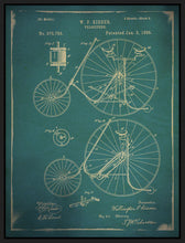 8170162_FB1 'Bicycle Patent 3 Blue' by artist GI ArtLab - Wall Art Print on Textured Fine Art Canvas or Paper - Digital Giclee reproduction of art painting. Red Sky Art is India's Online Art Gallery for Home Decor - 817_88567