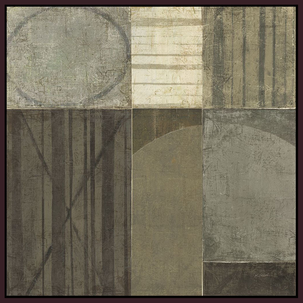 5531004_FD1 'Forest Bridge Neutral' by artist Mike Schick - Wall Art Print on Textured Fine Art Canvas or Paper - Digital Giclee reproduction of art painting. Red Sky Art is India's Online Art Gallery for Home Decor - 553_12503