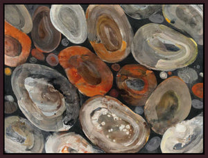 5531539_FD1 'Autumn Rocks' by artist Albena Hristova - Wall Art Print on Textured Fine Art Canvas or Paper - Digital Giclee reproduction of art painting. Red Sky Art is India's Online Art Gallery for Home Decor - 553_56280