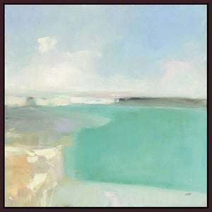 5531419_FD1 'Summer Coastline' by artist Julia Purinton - Wall Art Print on Textured Fine Art Canvas or Paper - Digital Giclee reproduction of art painting. Red Sky Art is India's Online Art Gallery for Home Decor - 553_56320