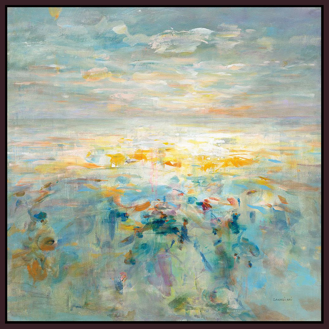 5531024_FD1 'The Sea is Calling' by artist Danhui Nai - Wall Art Print on Textured Fine Art Canvas or Paper - Digital Giclee reproduction of art painting. Red Sky Art is India's Online Art Gallery for Home Decor - 553_72021