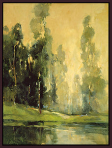 8170138_FD1 'Misty Reflections' by artist Ted Goerschner - Wall Art Print on Textured Fine Art Canvas or Paper - Digital Giclee reproduction of art painting. Red Sky Art is India's Online Art Gallery for Home Decor - 817_76649