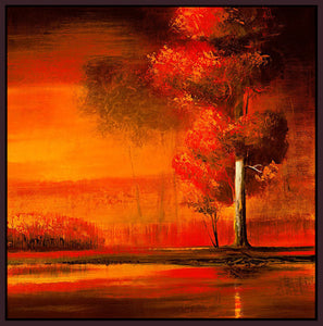 8170040_FD1 'Dreamscape V' by artist Gregory Garrett - Wall Art Print on Textured Fine Art Canvas or Paper - Digital Giclee reproduction of art painting. Red Sky Art is India's Online Art Gallery for Home Decor - 817_77000