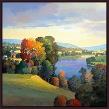 8170048_FD1 'Hill And Valley III' by artist Max Hayslette - Wall Art Print on Textured Fine Art Canvas or Paper - Digital Giclee reproduction of art painting. Red Sky Art is India's Online Art Gallery for Home Decor - 817_78136