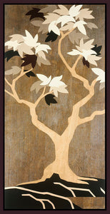 8170111_FD1 'Leaves of Fortune 1' by artist Mary Calkins - Wall Art Print on Textured Fine Art Canvas or Paper - Digital Giclee reproduction of art painting. Red Sky Art is India's Online Art Gallery for Home Decor - 817_79686