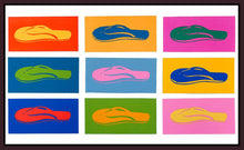 8170244_FD1 'Flip Flop Heaven' by artist Sharyn Sowell - Wall Art Print on Textured Fine Art Canvas or Paper - Digital Giclee reproduction of art painting. Red Sky Art is India's Online Art Gallery for Home Decor - 817_81153