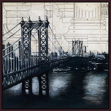 8170061_FD1 'Bridges of Old 2' by artist David Dauncey - Wall Art Print on Textured Fine Art Canvas or Paper - Digital Giclee reproduction of art painting. Red Sky Art is India's Online Art Gallery for Home Decor - 817_81250