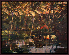 8170255_FD1 'Tropical Reflections' by artist Darrell Hill - Wall Art Print on Textured Fine Art Canvas or Paper - Digital Giclee reproduction of art painting. Red Sky Art is India's Online Art Gallery for Home Decor - 817_81897