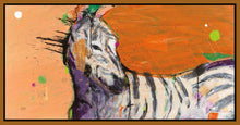 5531497_FN1 'Zebra' by artist Kellie Day - Wall Art Print on Textured Fine Art Canvas or Paper - Digital Giclee reproduction of art painting. Red Sky Art is India's Online Art Gallery for Home Decor - 553_17363