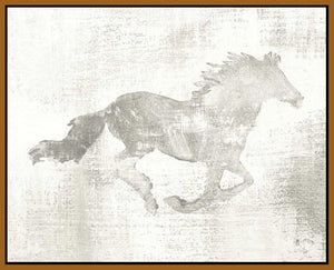 5531545_FN1 'Mustang Study Neutral' by artist Studio Mousseau - Wall Art Print on Textured Fine Art Canvas or Paper - Digital Giclee reproduction of art painting. Red Sky Art is India's Online Art Gallery for Home Decor - 553_36856
