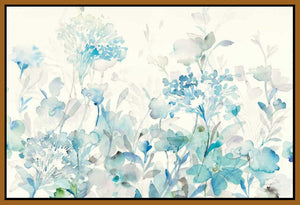 5531512_FN1 'Translucent Garden Blue Crop' by artist Danhui Nai - Wall Art Print on Textured Fine Art Canvas or Paper - Digital Giclee reproduction of art painting. Red Sky Art is India's Online Art Gallery for Home Decor - 553_37425
