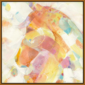 5531399_FN1 'Kaleidoscope Horse II' by artist Albena Hristova - Wall Art Print on Textured Fine Art Canvas or Paper - Digital Giclee reproduction of art painting. Red Sky Art is India's Online Art Gallery for Home Decor - 553_51988