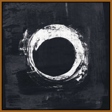 5531413_FN1 'Zen Circle I Black Crop' by artist Melissa Averinos - Wall Art Print on Textured Fine Art Canvas or Paper - Digital Giclee reproduction of art painting. Red Sky Art is India's Online Art Gallery for Home Decor - 553_54813