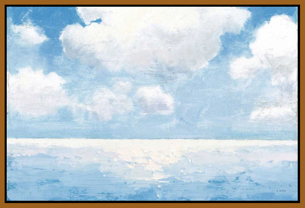 5531526_FN1 'Sparkling Sea' by artist James Wiens - Wall Art Print on Textured Fine Art Canvas or Paper - Digital Giclee reproduction of art painting. Red Sky Art is India's Online Art Gallery for Home Decor - 553_63187