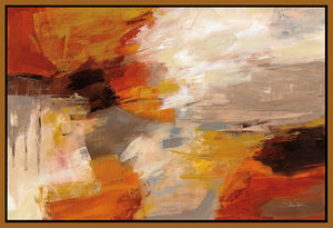 5531294_FN1 'Falling Leaves' by artist Silvia Vassileva - Wall Art Print on Textured Fine Art Canvas or Paper - Digital Giclee reproduction of art painting. Red Sky Art is India's Online Art Gallery for Home Decor - 553_75419