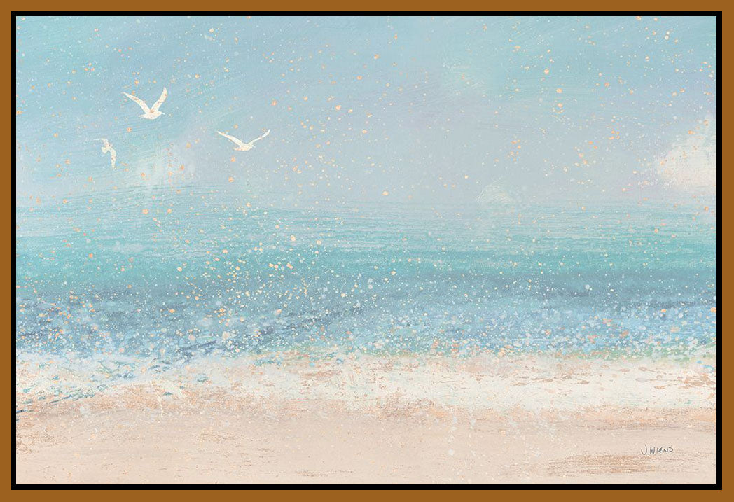 5531305_FN1 'Splatter Beach I Neutral' by artist James Wiens - Wall Art Print on Textured Fine Art Canvas or Paper - Digital Giclee reproduction of art painting. Red Sky Art is India's Online Art Gallery for Home Decor - 553_82384