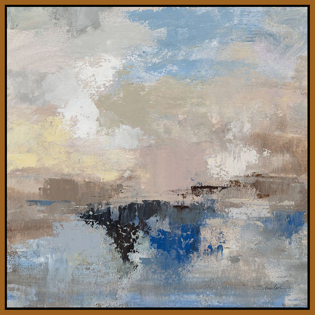 5531099_FN1 'Morning Marine Layer II' by artist Silvia Vassileva - Wall Art Print on Textured Fine Art Canvas or Paper - Digital Giclee reproduction of art painting. Red Sky Art is India's Online Art Gallery for Home Decor - 553_87415