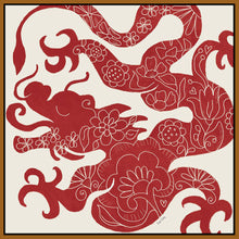 5531127_FN1 'Year of the Dragon' by artist Leah York - Wall Art Print on Textured Fine Art Canvas or Paper - Digital Giclee reproduction of art painting. Red Sky Art is India's Online Art Gallery for Home Decor - 553_91068