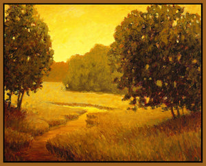 8170248_FN1 'Cambridge Crossing' by artist Stephen Henning - Wall Art Print on Textured Fine Art Canvas or Paper - Digital Giclee reproduction of art painting. Red Sky Art is India's Online Art Gallery for Home Decor - 817_72674