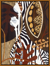 8170146_FN1 'Safari 1' by artist Mary Calkins - Wall Art Print on Textured Fine Art Canvas or Paper - Digital Giclee reproduction of art painting. Red Sky Art is India's Online Art Gallery for Home Decor - 817_80281