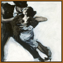 8170060_FN1 'The Embrace' by artist Marysia Burr - Wall Art Print on Textured Fine Art Canvas or Paper - Digital Giclee reproduction of art painting. Red Sky Art is India's Online Art Gallery for Home Decor - 817_81054