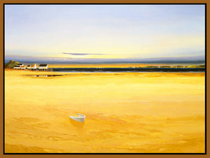 8170228_FN1 'Evening at the Beach VI' by artist Max Hayslette - Wall Art Print on Textured Fine Art Canvas or Paper - Digital Giclee reproduction of art painting. Red Sky Art is India's Online Art Gallery for Home Decor - 817_81066