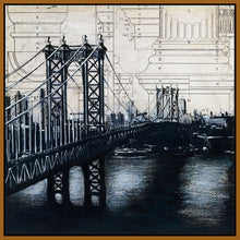 8170061_FN1 'Bridges of Old 2' by artist David Dauncey - Wall Art Print on Textured Fine Art Canvas or Paper - Digital Giclee reproduction of art painting. Red Sky Art is India's Online Art Gallery for Home Decor - 817_81250