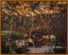 8170255_FN1 'Tropical Reflections' by artist Darrell Hill - Wall Art Print on Textured Fine Art Canvas or Paper - Digital Giclee reproduction of art painting. Red Sky Art is India's Online Art Gallery for Home Decor - 817_81897