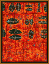 8170156_FN1 'Patterns Cinnabar' by artist Debbie Angell - Wall Art Print on Textured Fine Art Canvas or Paper - Digital Giclee reproduction of art painting. Red Sky Art is India's Online Art Gallery for Home Decor - 817_87335