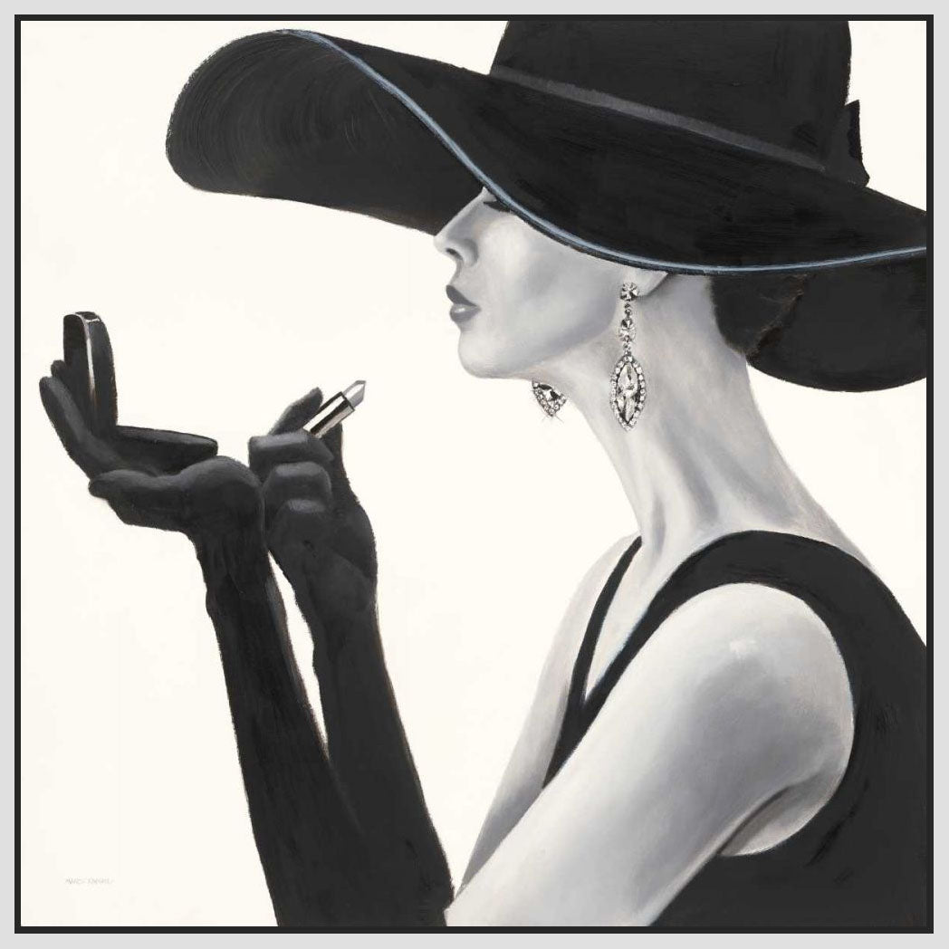 5531354_FW1 'Haute Chapeau II' by artist Marco Fabiano - Wall Art Print on Textured Fine Art Canvas or Paper - Digital Giclee reproduction of art painting. Red Sky Art is India's Online Art Gallery for Home Decor - 553_15642