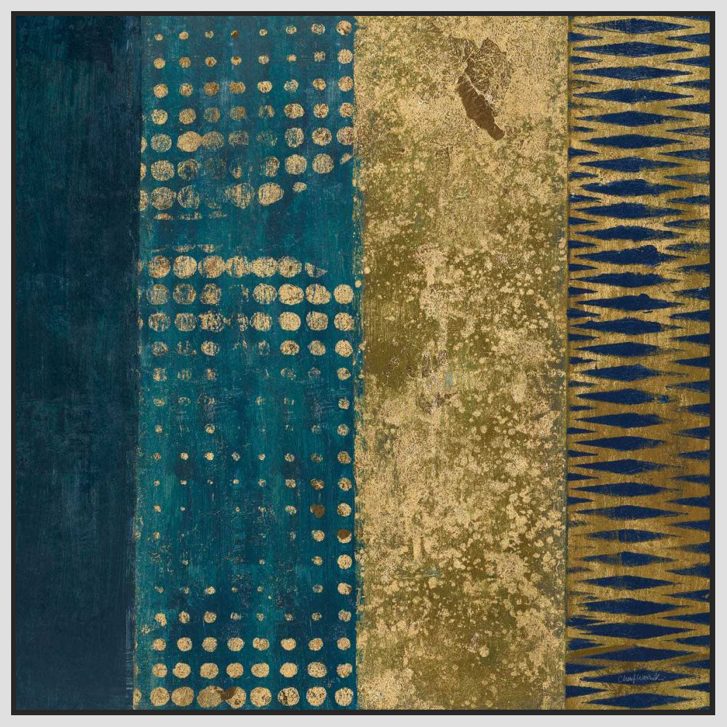 5531356_FW1 'Juxtapose III Metallic' by artist Cheryl Warrick - Wall Art Print on Textured Fine Art Canvas or Paper - Digital Giclee reproduction of art painting. Red Sky Art is India's Online Art Gallery for Home Decor - 553_19253