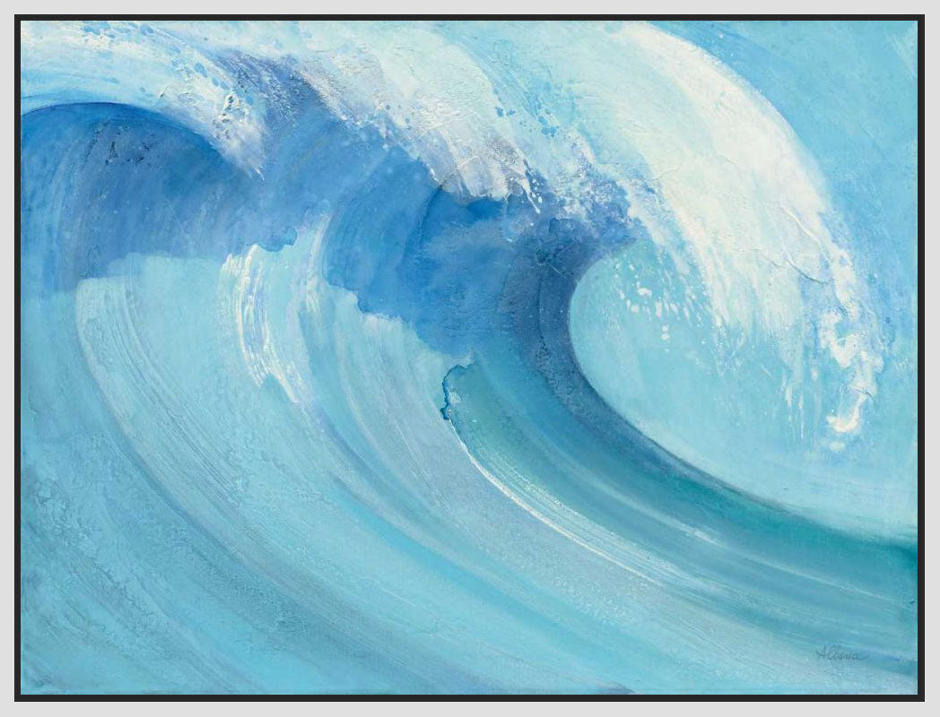 5531535_FW1 'Catch a Wave' by artist Albena Hristova - Wall Art Print on Textured Fine Art Canvas or Paper - Digital Giclee reproduction of art painting. Red Sky Art is India's Online Art Gallery for Home Decor - 553_46910