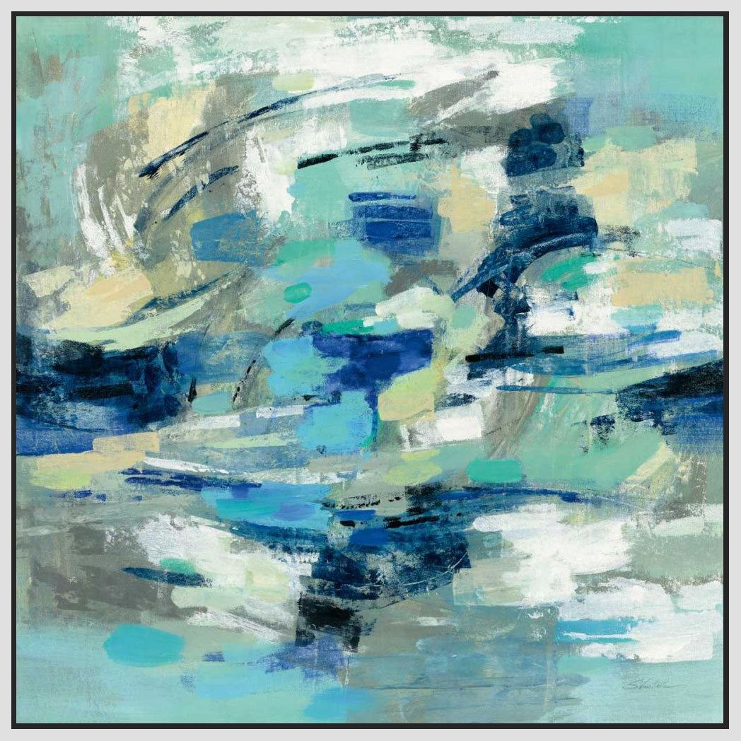 5531382_FW1 'Unexpected Wave' by artist Silvia Vassileva - Wall Art Print on Textured Fine Art Canvas or Paper - Digital Giclee reproduction of art painting. Red Sky Art is India's Online Art Gallery for Home Decor - 553_46915