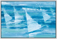 5531518_FW1 'Summer Sail III Blue' by artist Albena Hristova - Wall Art Print on Textured Fine Art Canvas or Paper - Digital Giclee reproduction of art painting. Red Sky Art is India's Online Art Gallery for Home Decor - 553_47386