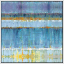 5531395_FW1 'Abstract Stripes Blue' by artist Danhui Nai - Wall Art Print on Textured Fine Art Canvas or Paper - Digital Giclee reproduction of art painting. Red Sky Art is India's Online Art Gallery for Home Decor - 553_49977
